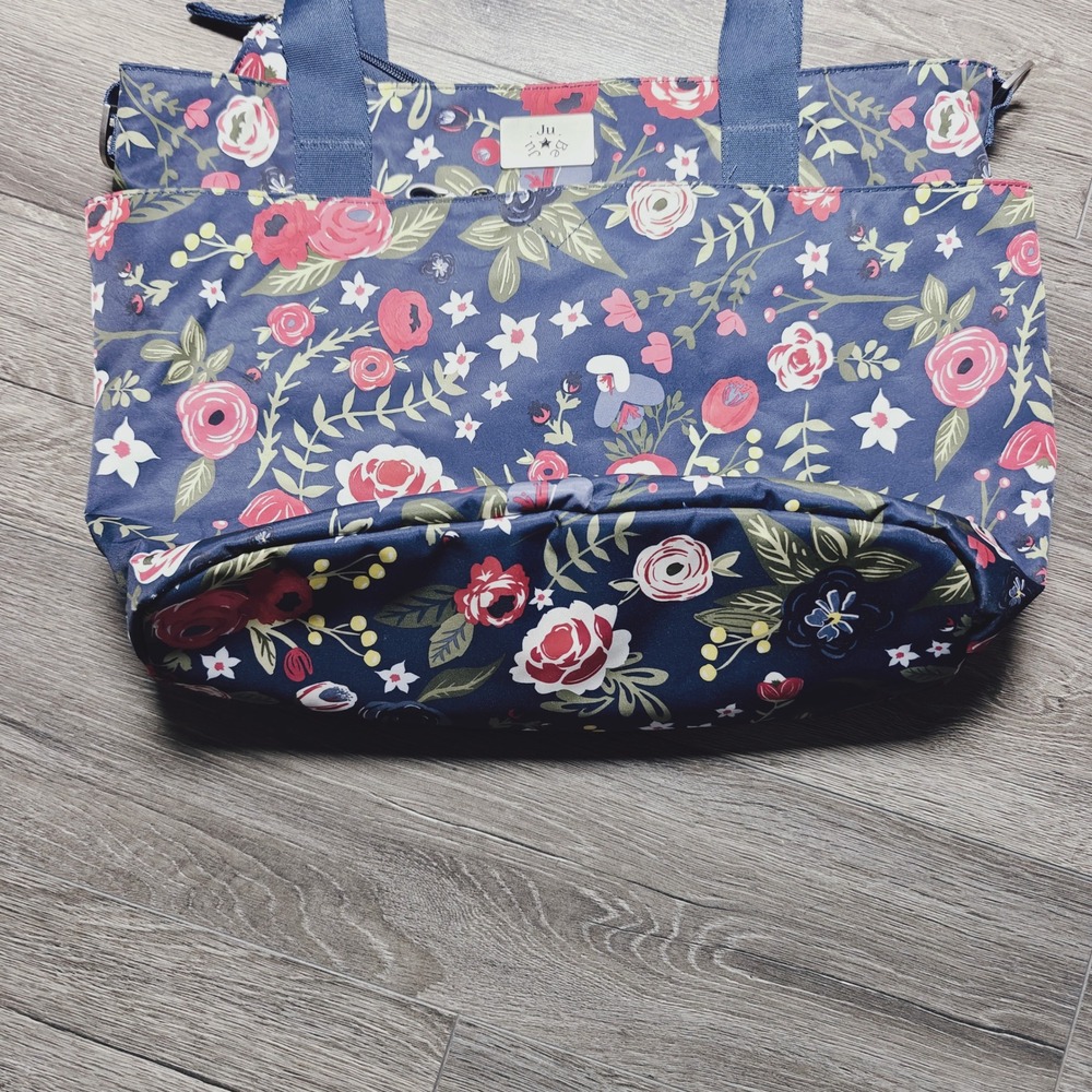Ju-Ju-Be Encore‎ Tote Midnight Posy Diaper Bag 18x13x23 READ - Picture 2 of 12